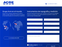 Tablet Screenshot of grupoacre.com